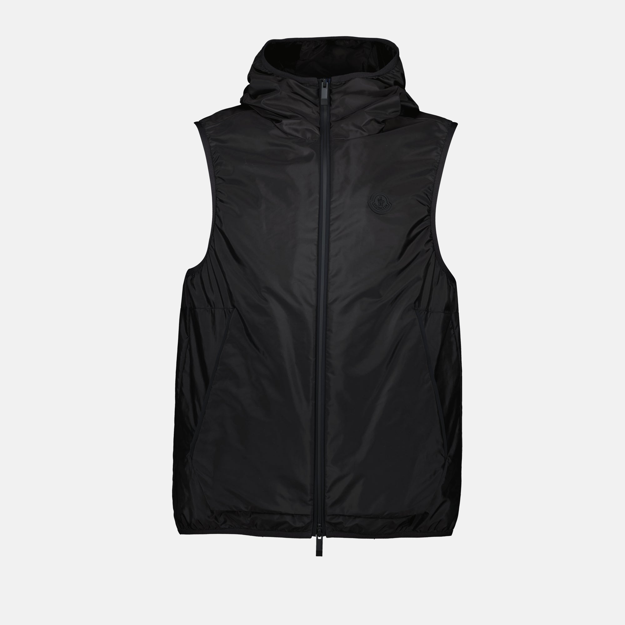 Vestes Veste sans manches Moretan Moncler Noir Homme