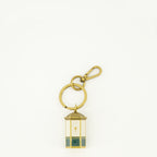 Image of the Ami PARIS brand metal kiosk keychain for Unisex - Spring-Summer 2026 - Front View