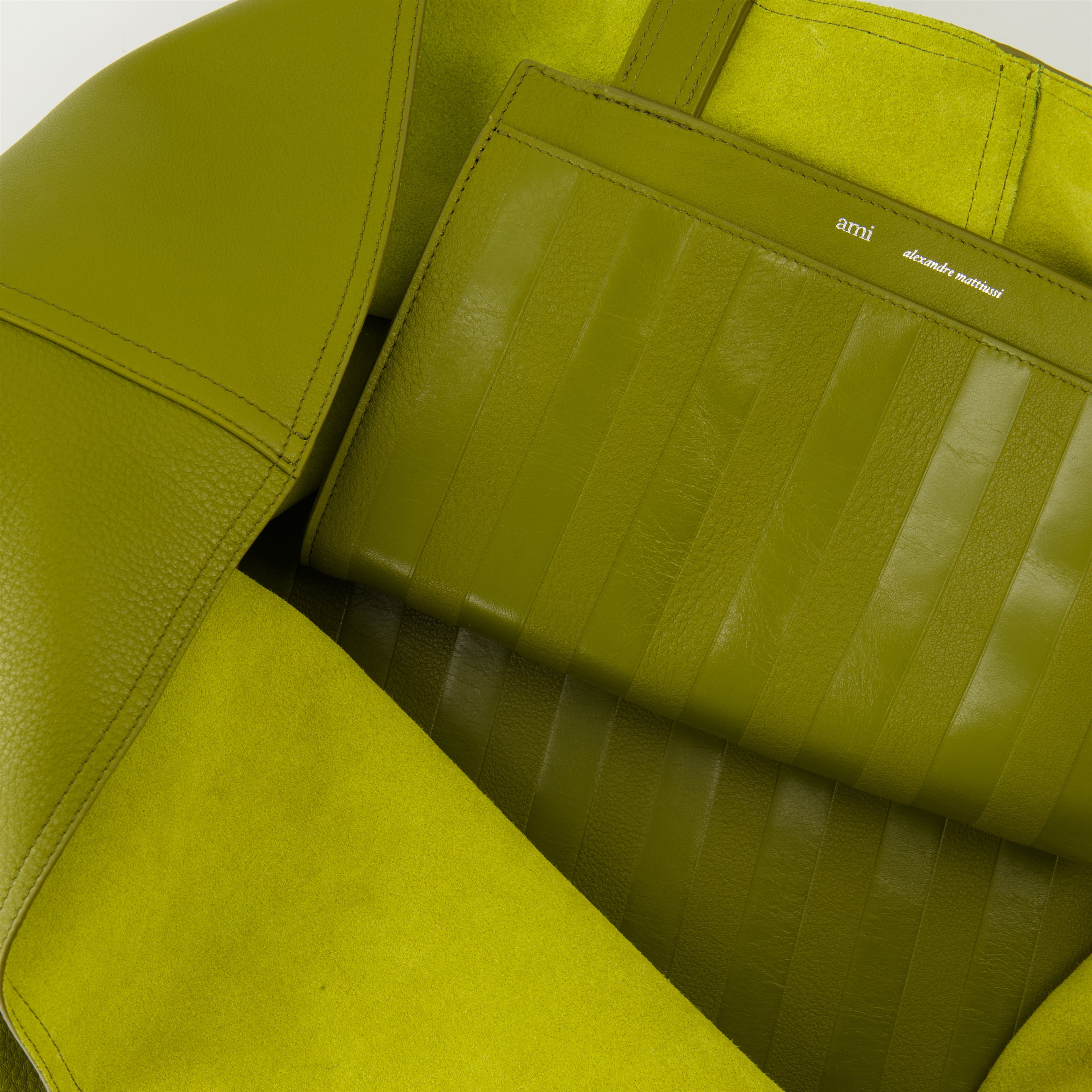 Tote bags Maxi tote bag Ami PARIS Green Unisex