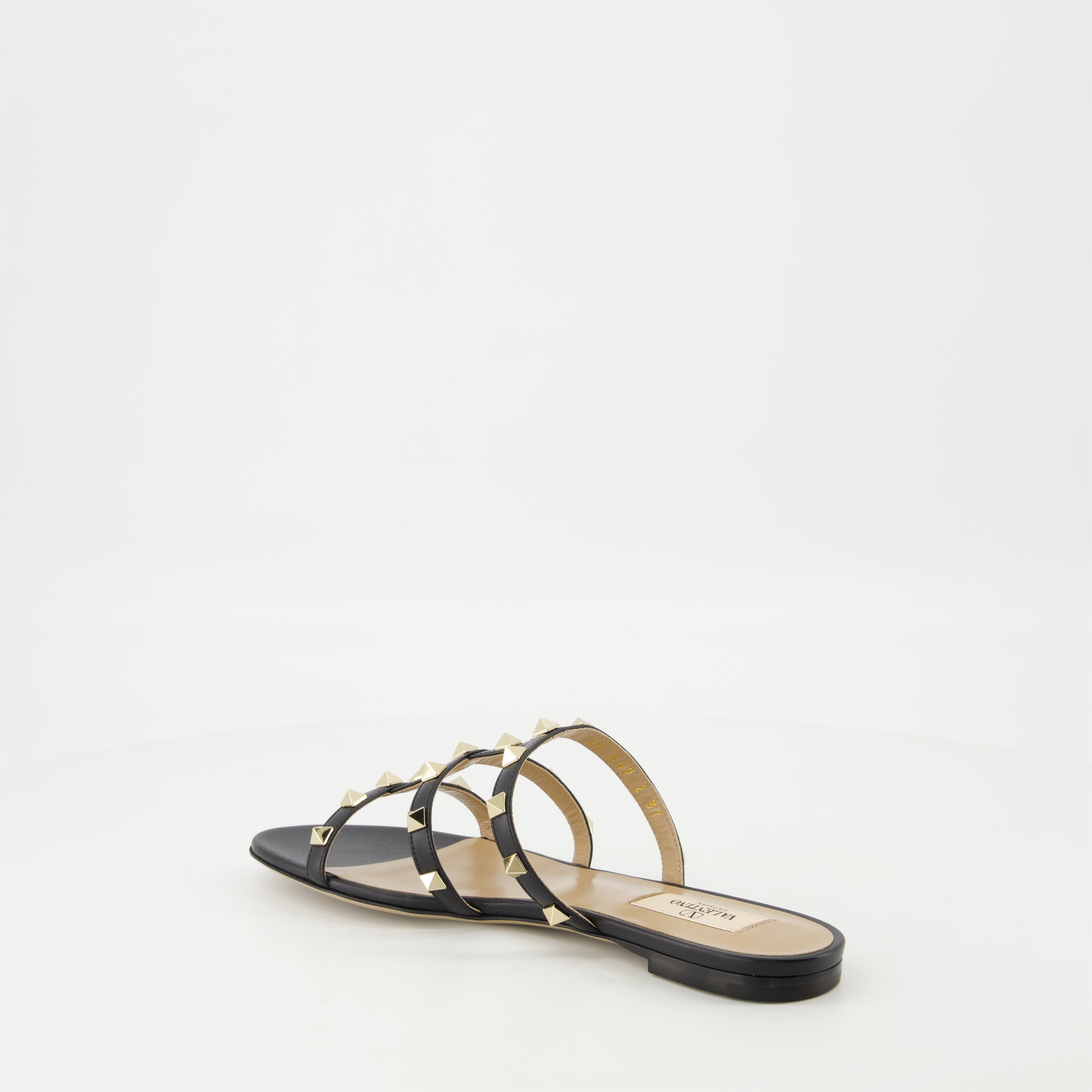 Chaussures ouvertes Sandales Rockstud Valentino Garavani Noir Femme