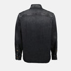 Chemises Chemise en jean Versace Noir Homme