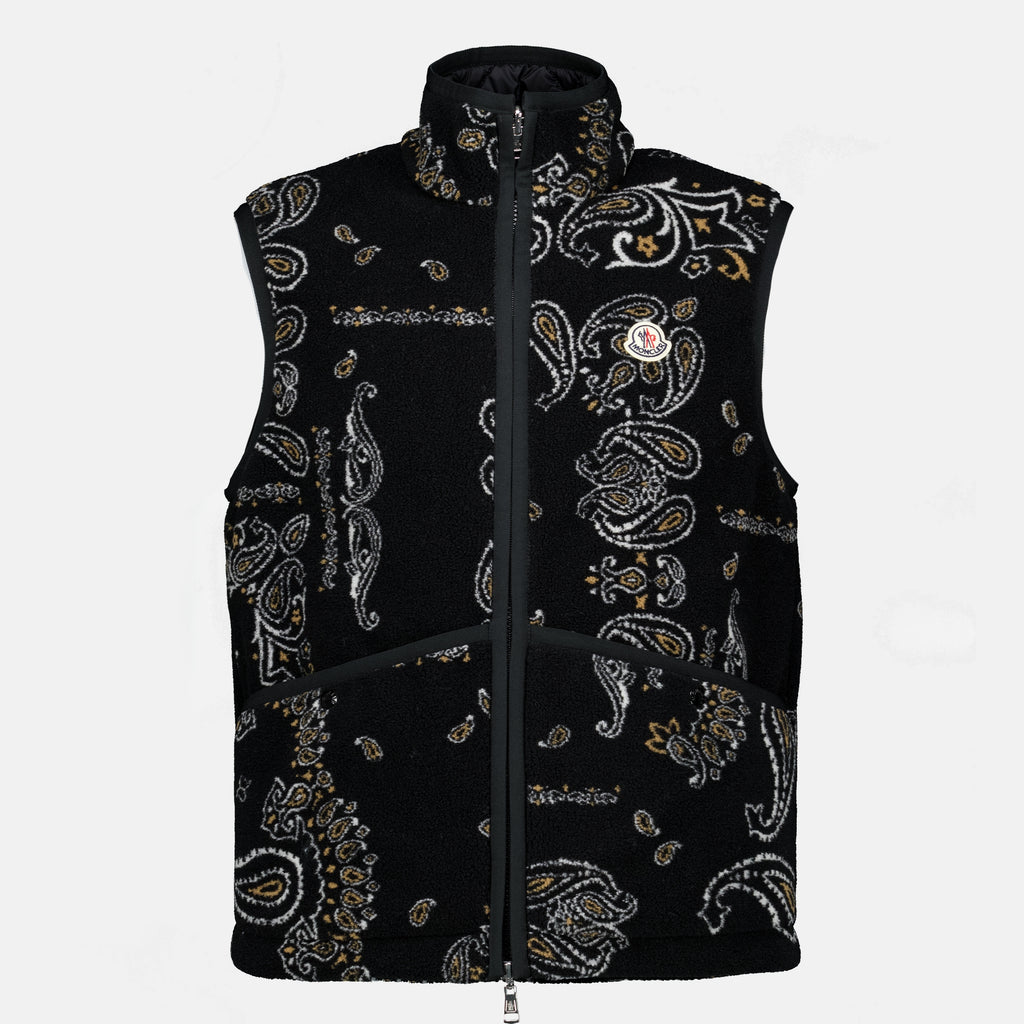 Vestes 리버시블 테디 민소매 재킷 Moncler Noir Homme