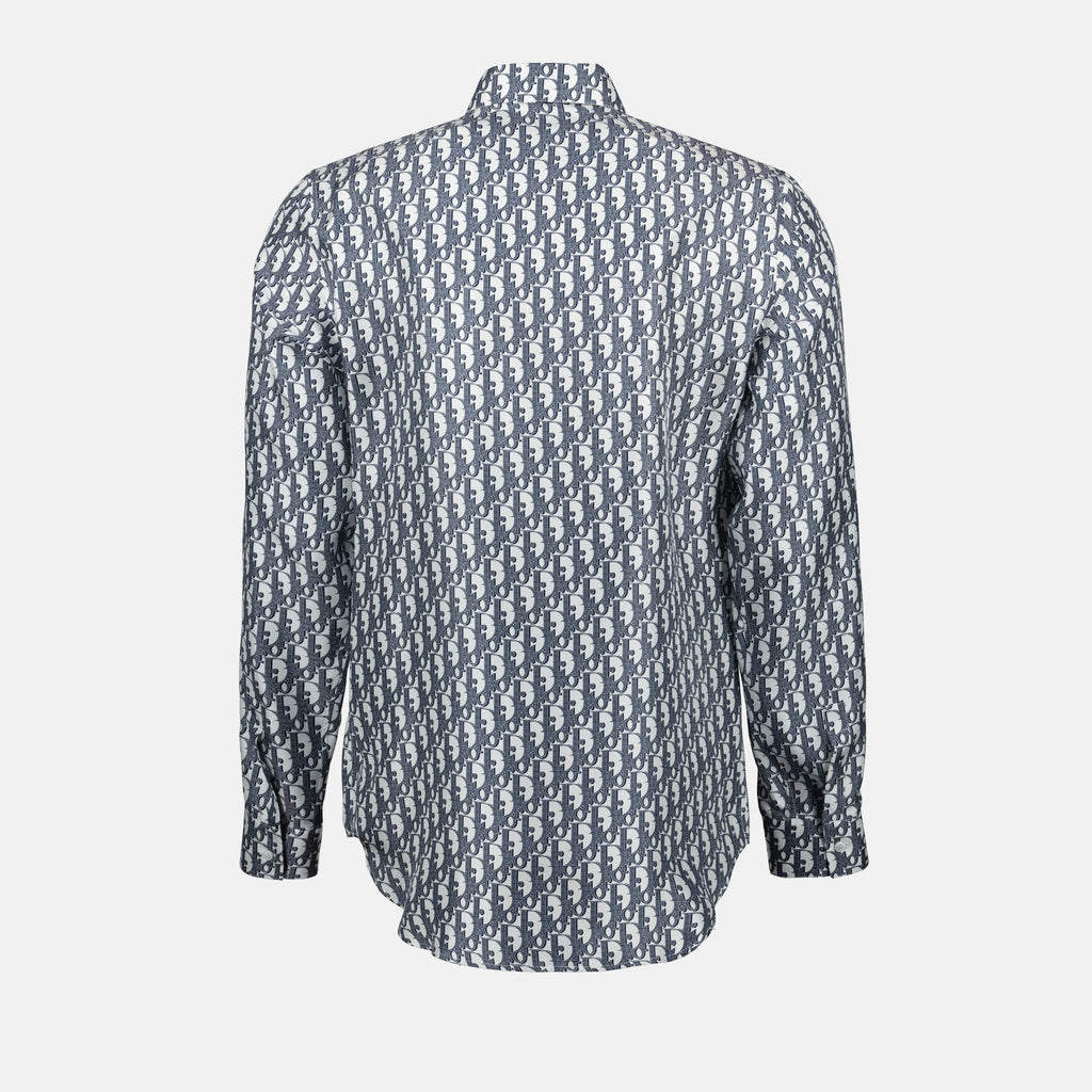 Chemises Chemise Dior Oblique Dior Bleu foncé Homme