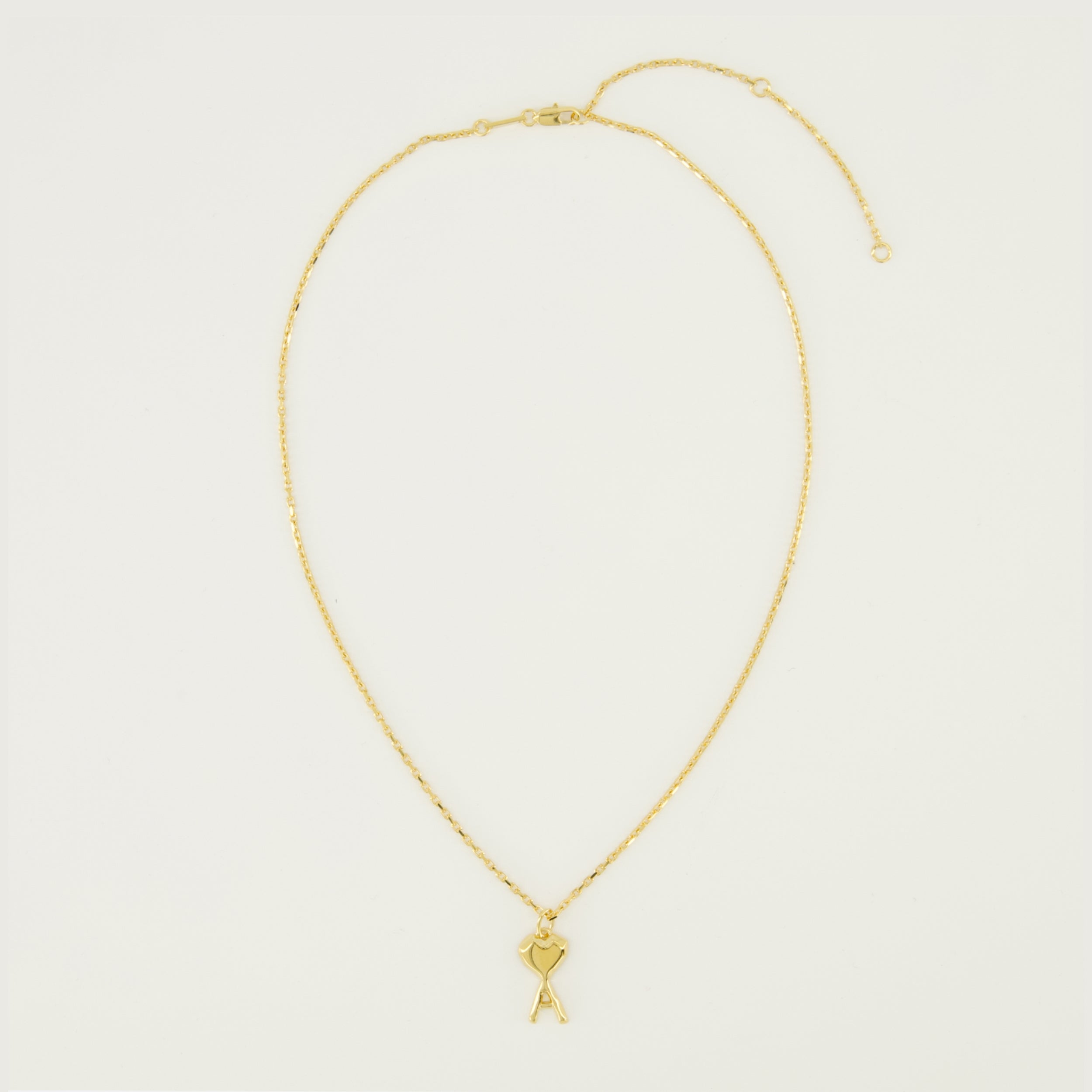 Image de l'article Collier AMI de coeur doré de la marque Ami PARIS pour Unisex - Saison Printemps-Été 2026 - Vue de Face