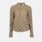 Chemises Chemise à carreaux Burberry Beige Femme