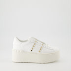 スニーカー Baskets Rockstud Untitled Flatform Valentino Garavani 白 Femme