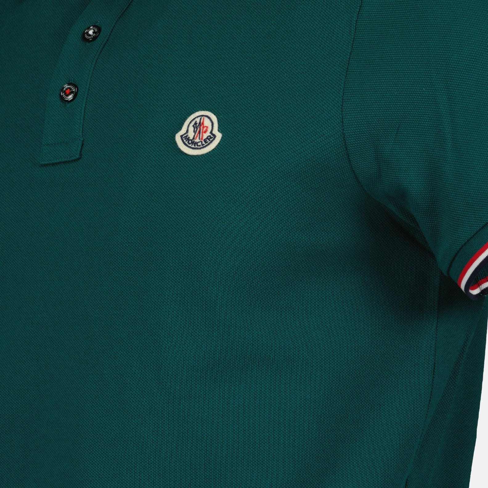 Polo shirts Logo Polo Moncler Green Homme
