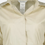 Image of the article Beige Poplin Shirt by Max Mara for Women - Spring-Summer 2026 - Detailed View_2
