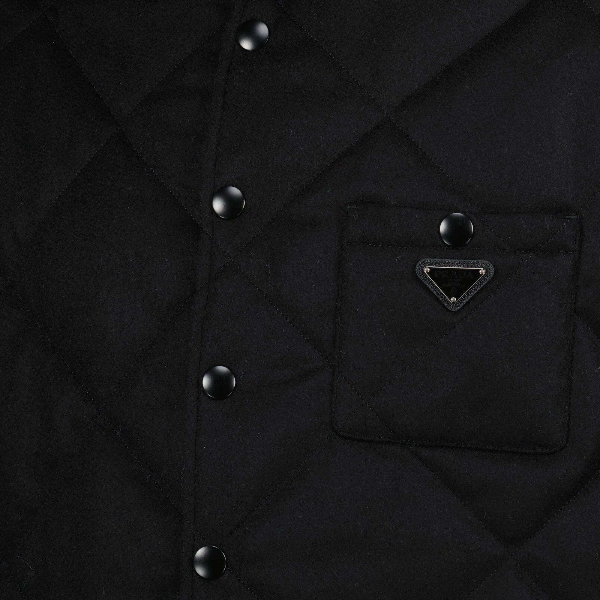 Image of the Prada Men's Wool Jacket - Autumn-Winter 2025 - Detailed View 3
