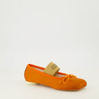 Chaussures plates Bailarinas Anatomic Numeric em Satin Laranja Mm6 Orange Femme