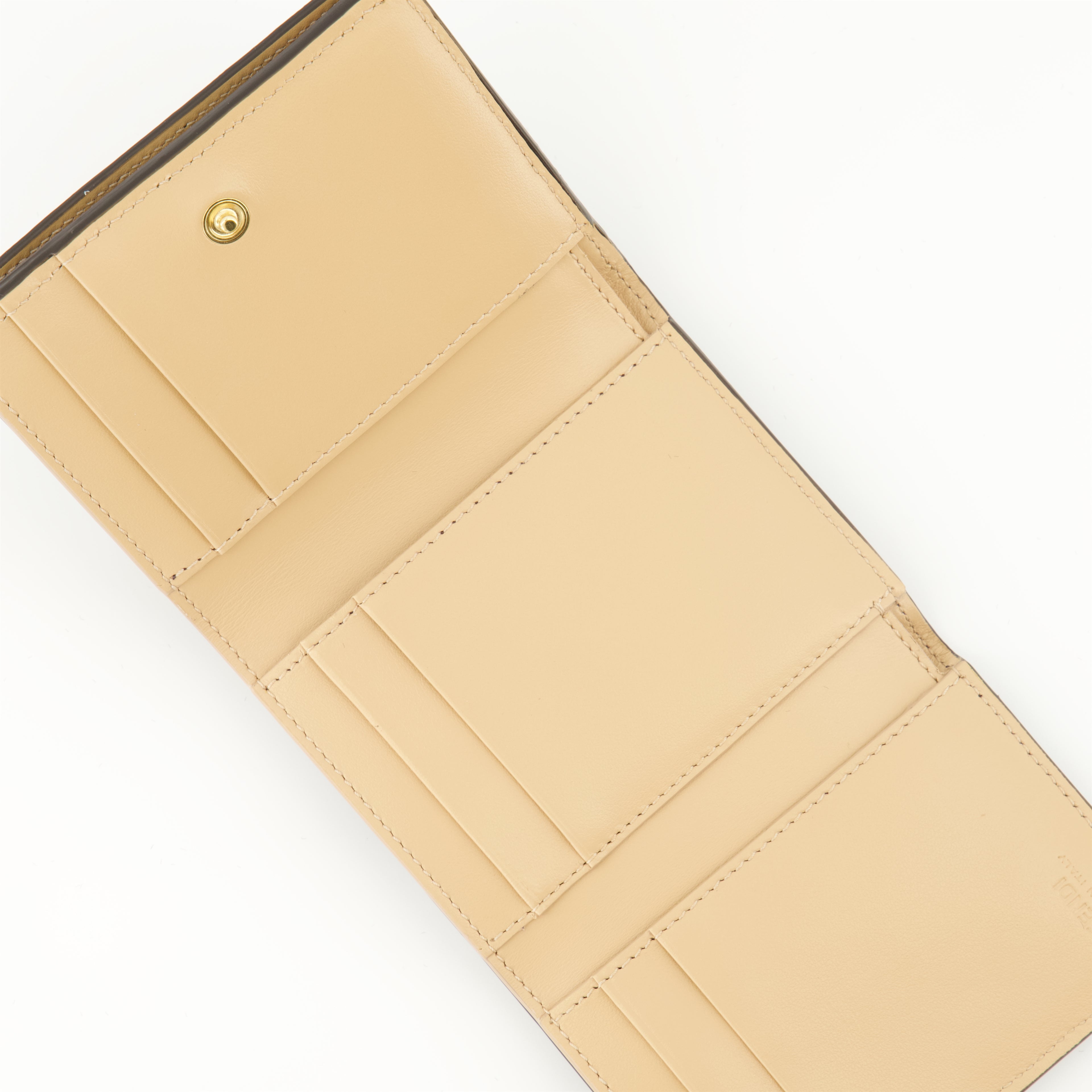 Kleine lederwaren Fendi Roma Geldbörse Fendi Braun Femme