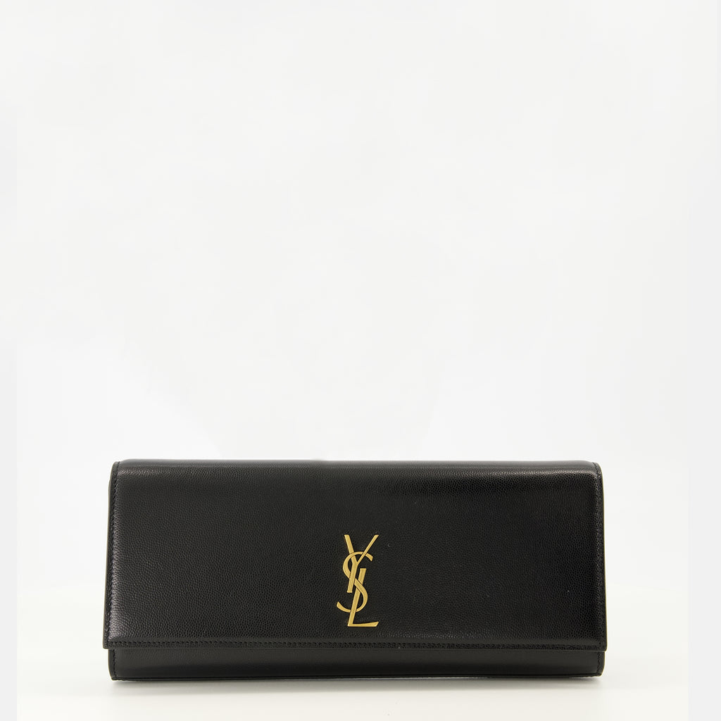 Image de l'article Pochette Kate Clutch noir de la marque Saint Laurent pour Femme - Saison Printemps-Été 2026 - Vue de Face