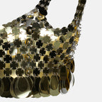 Image de l'article Brassière en pastilles Sparkle dorées de la marque Rabanne pour Femme - Saison Printemps-Été 2026 - Vue détaillée_2