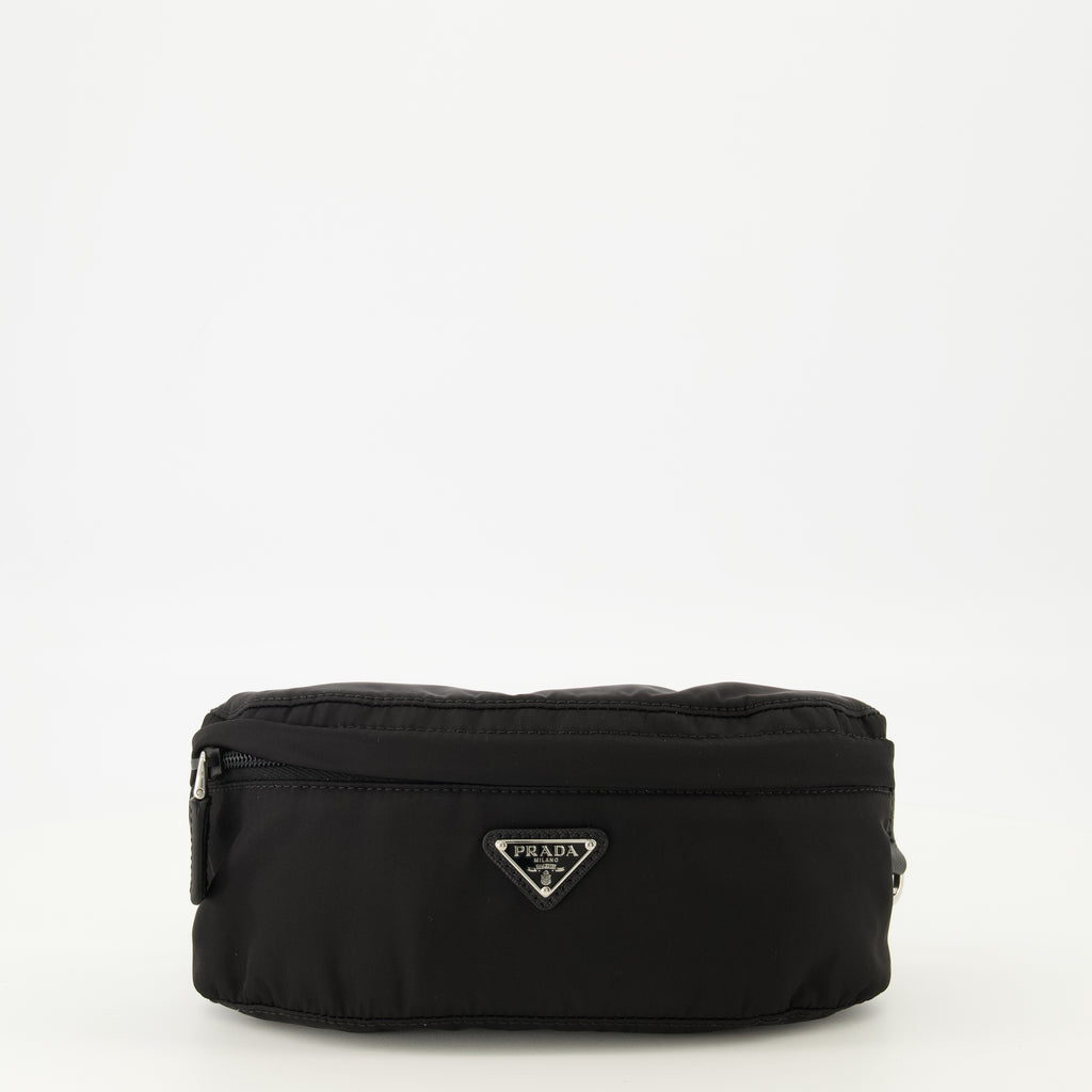 Sacs banane Sac banane en Re-nylon noir Prada Noir Homme