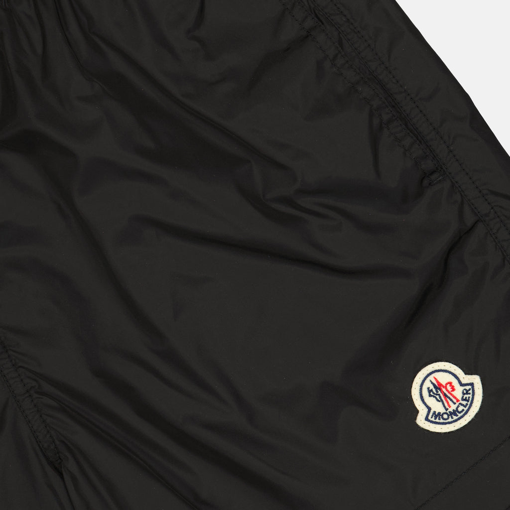 Image of Moncler brand logo swim shorts for men - Spring-Summer 2025 season - Detailed view_3