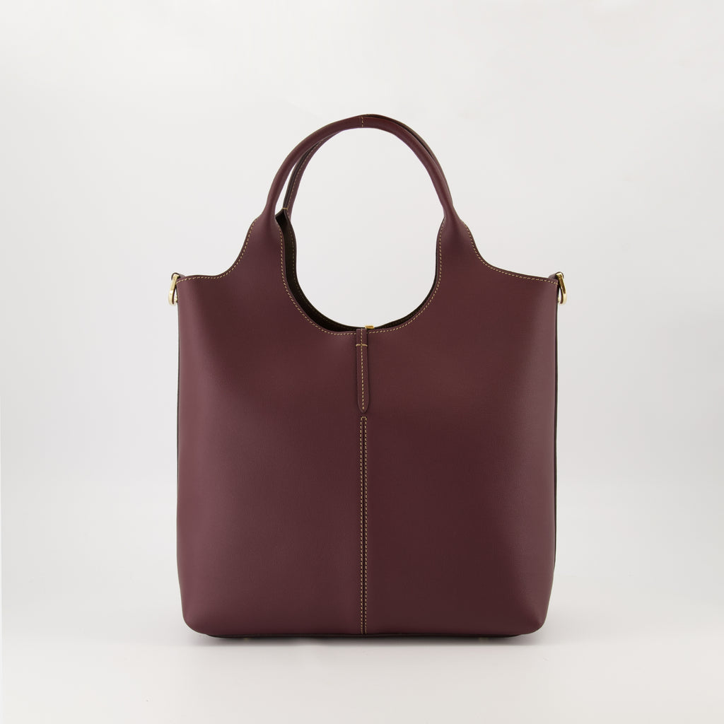 Sacs cabas Sac Shopping Tote Tod's Bordeaux Femme