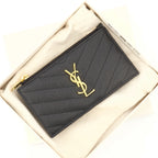 Small leather goods Cassandre Card Holder Fragments Saint Laurent Black Femme