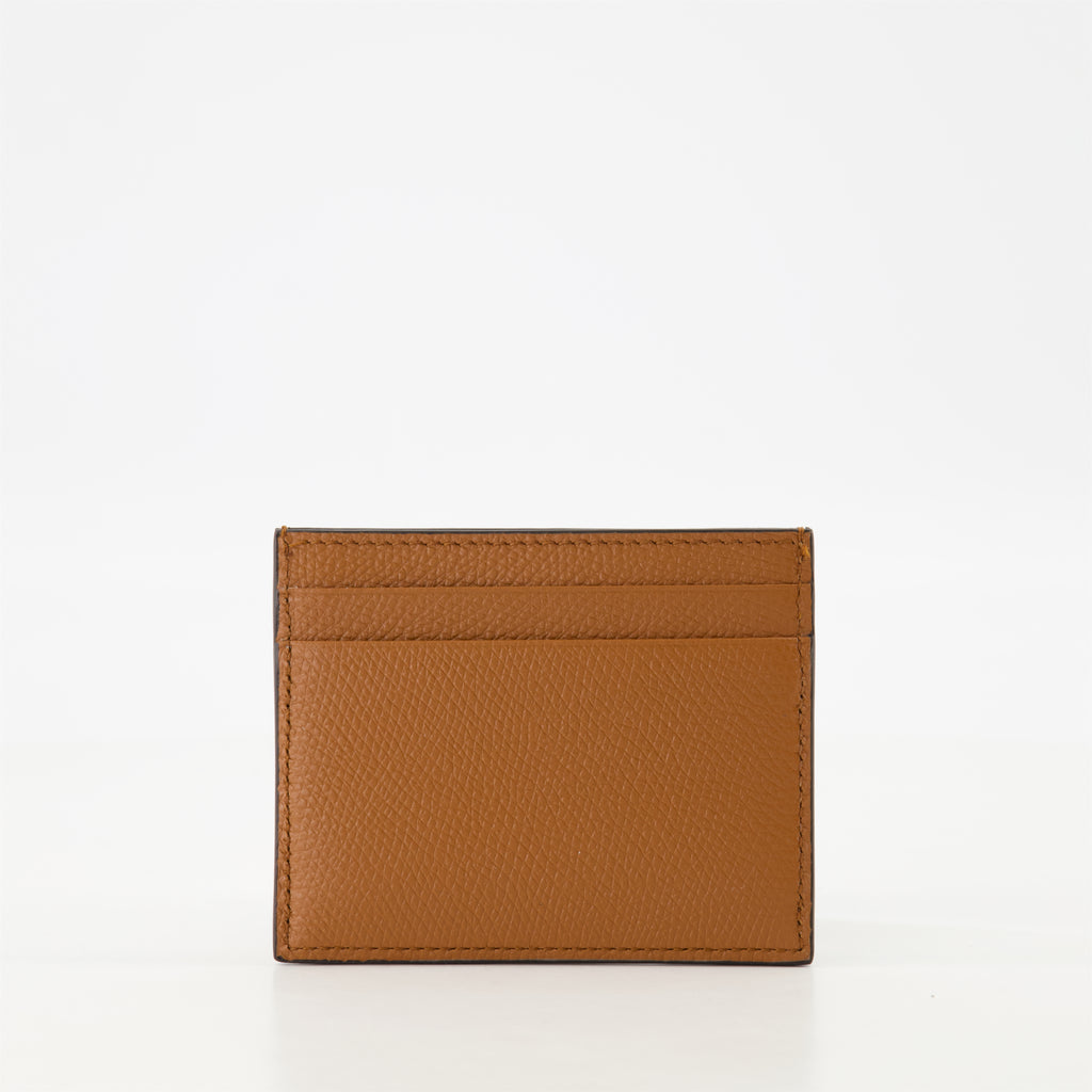 Small leather goods VLogo Signature Card Holder Valentino Garavani Brown Homme