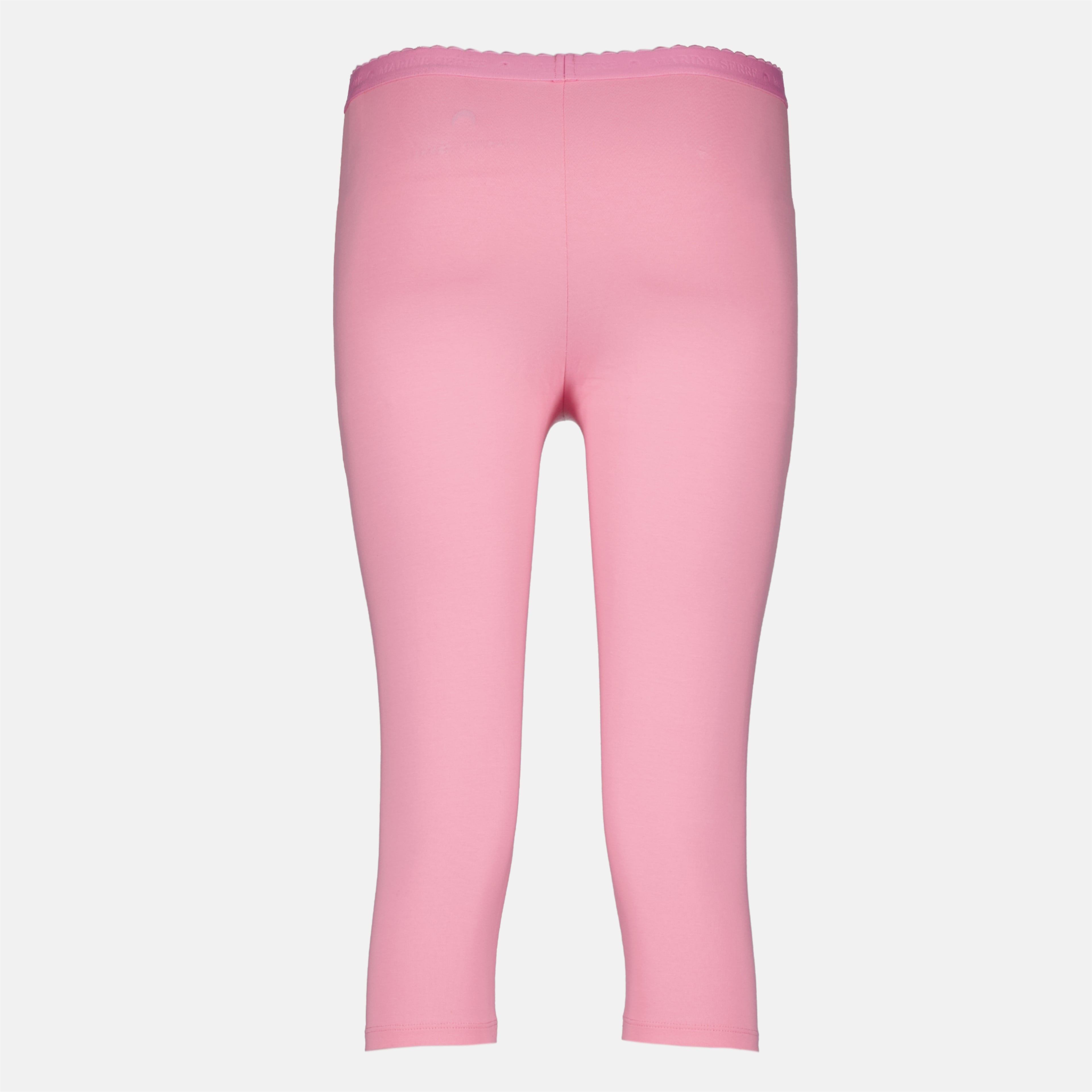 Pantalons Capri avec logo perle rose Marine Serre Rose Femme