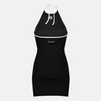 Robes Robe courte Moon dos nu noir Marine Serre Noir Femme