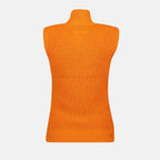 Jacken Ärmellose Strickweste Mm6 Orange Femme
