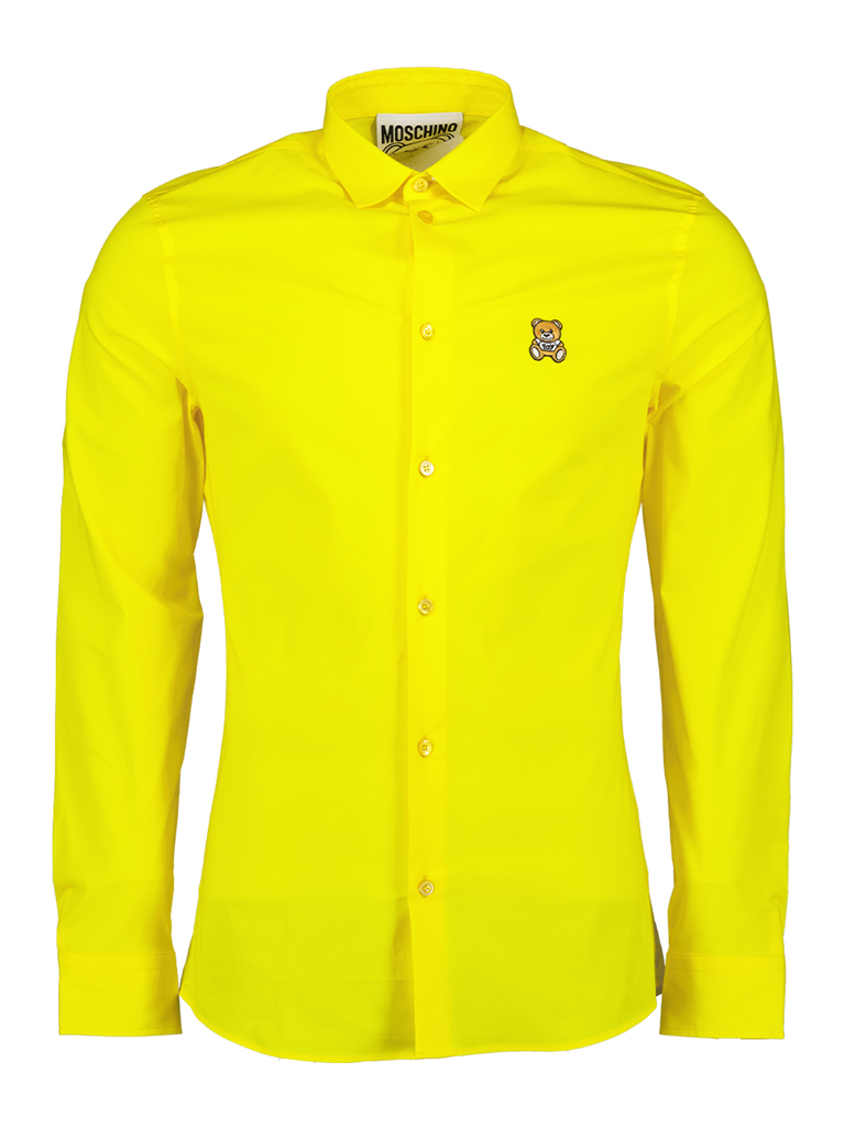 셔츠 V 0205 2036 1033 fantasy print yellow Moschino 노란색 Homme