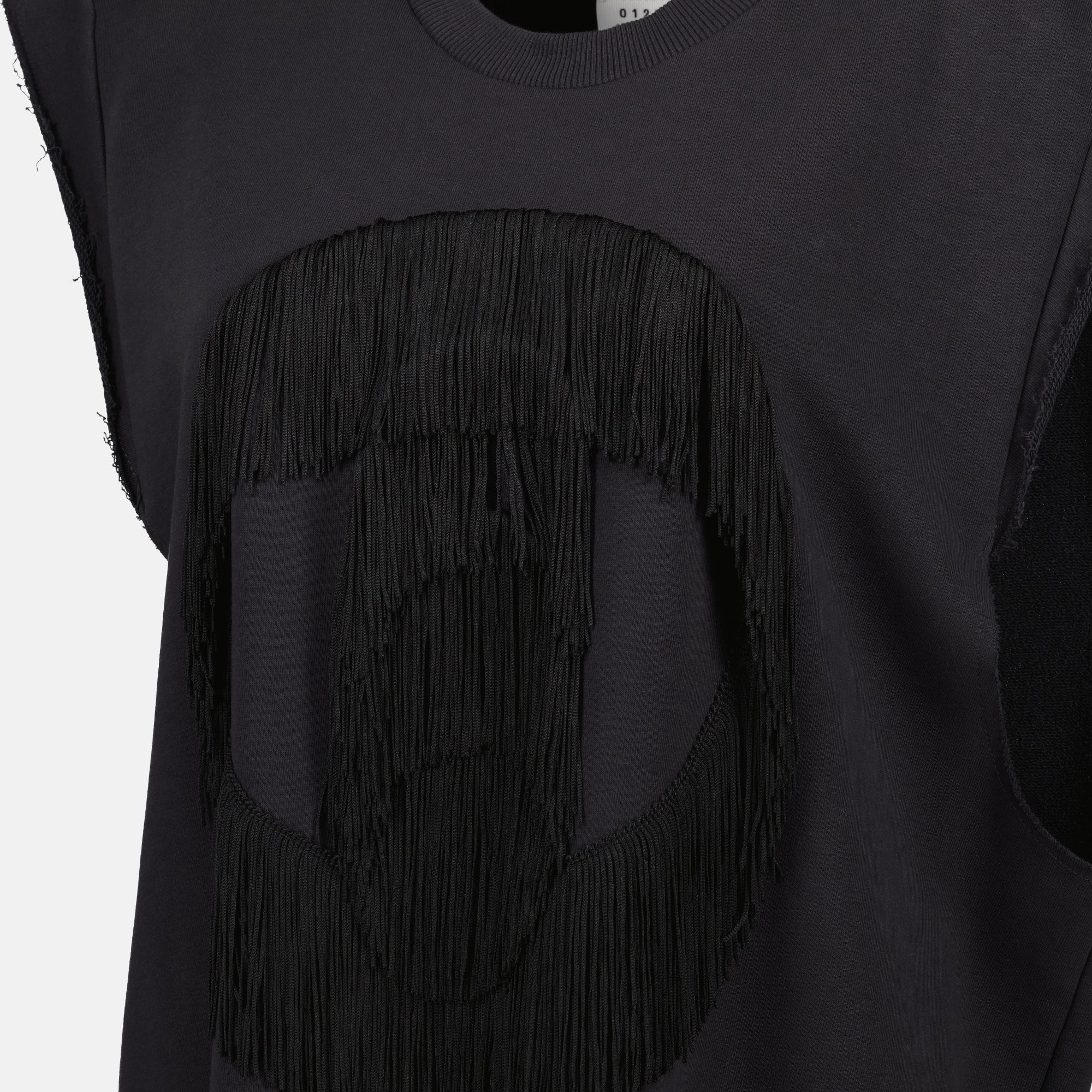 Kleider Fransenkleid Mm6 Schwarz Femme