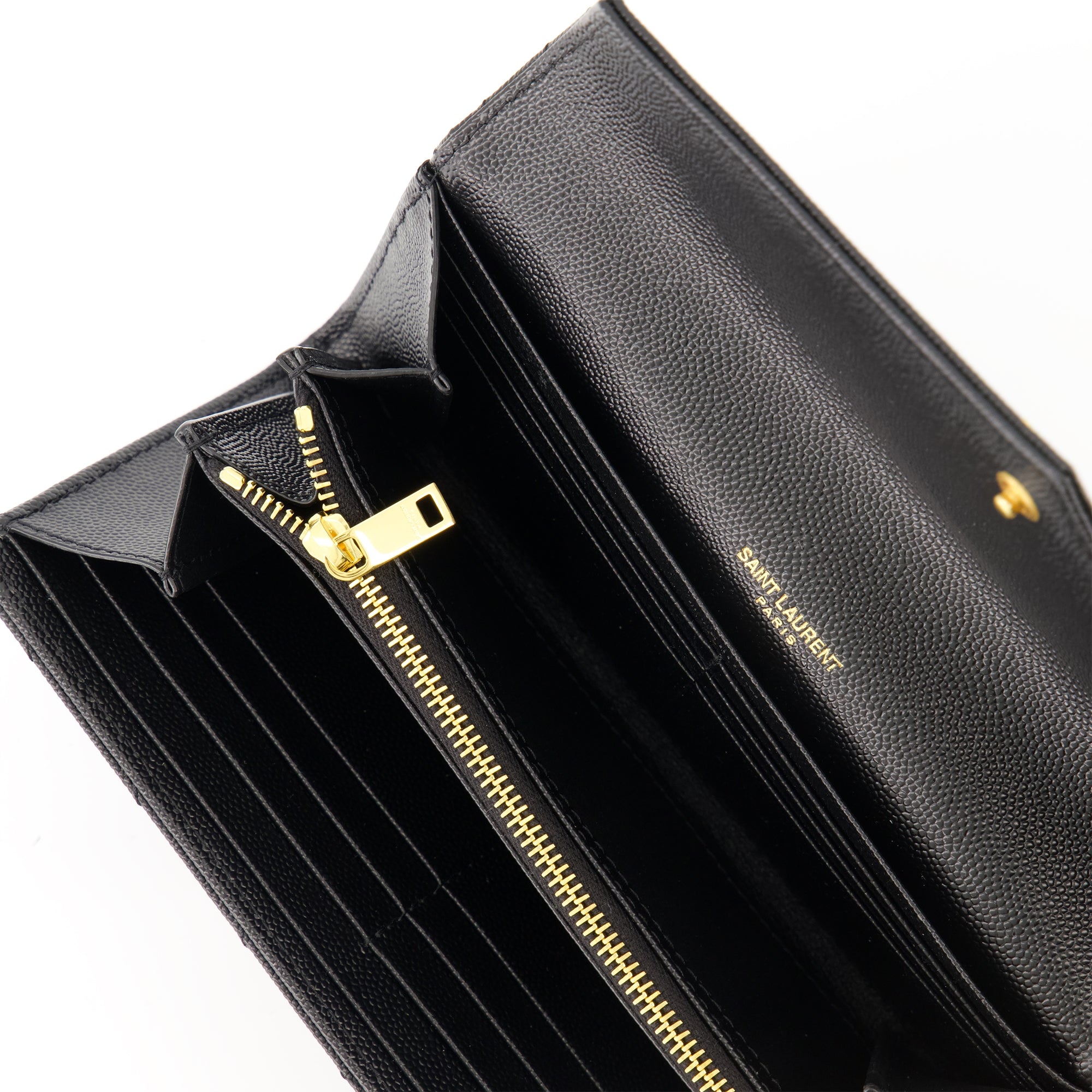 Kleine lederwaren Cassandre Wallet Saint Laurent Schwarz Femme
