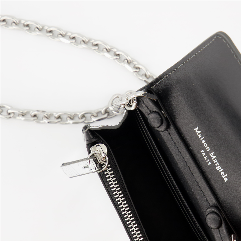 Petite maroquinerie SA3UI0019 P5016 h7730 silver/black Maison Margiela Argenté Femme