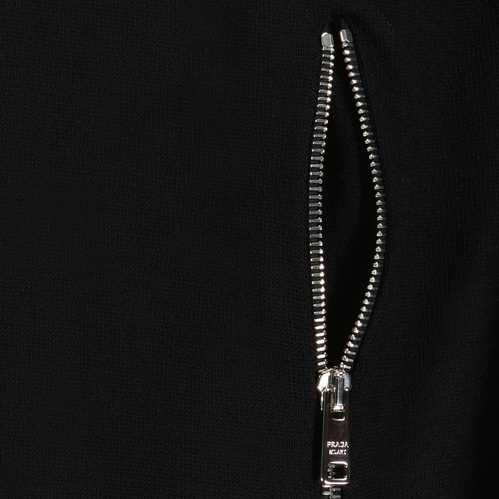 Jackets Re-Nylon and Wool Bomber Prada Black Homme