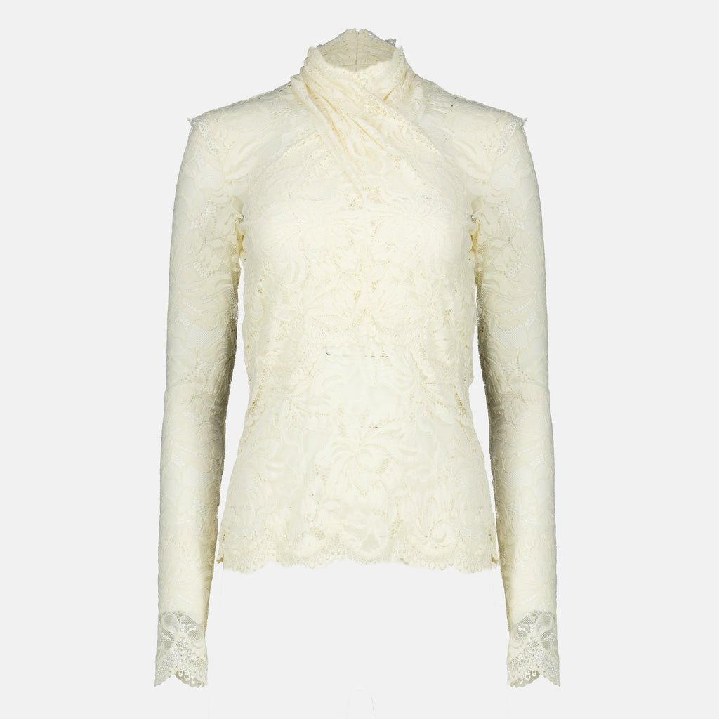 Tops Top en dentelle beige Rabanne Beige Femme