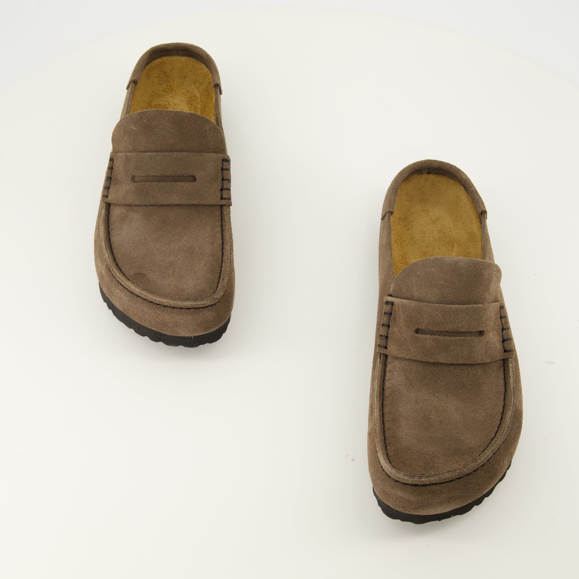 Chaussures ouvertes 뮤ules 나폴리 랩 브라운 Birkenstock Marron Unisexe