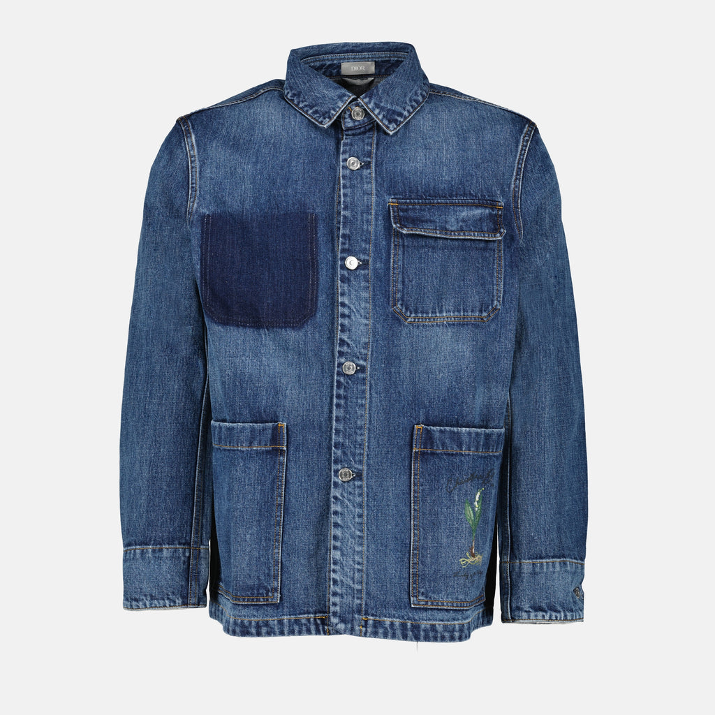 Vestes Veste en jean CD muguet Dior Bleu Homme
