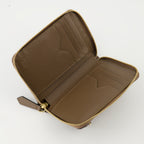 Piccola pelletteria Wallet con zip FF Diamonds Fendi Marrone Femme