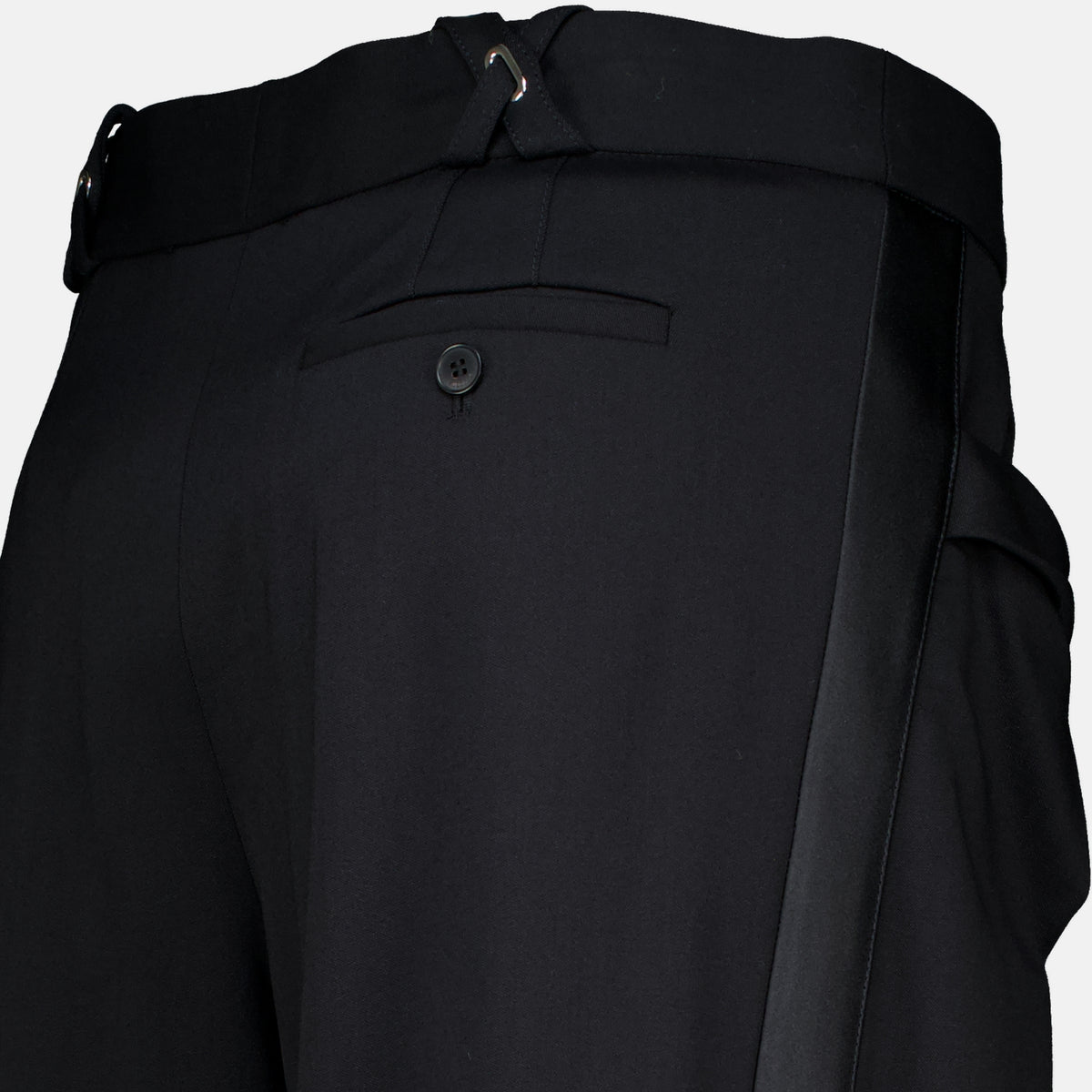 Pantalons Pantalon large en laine noir Rabanne Noir Femme