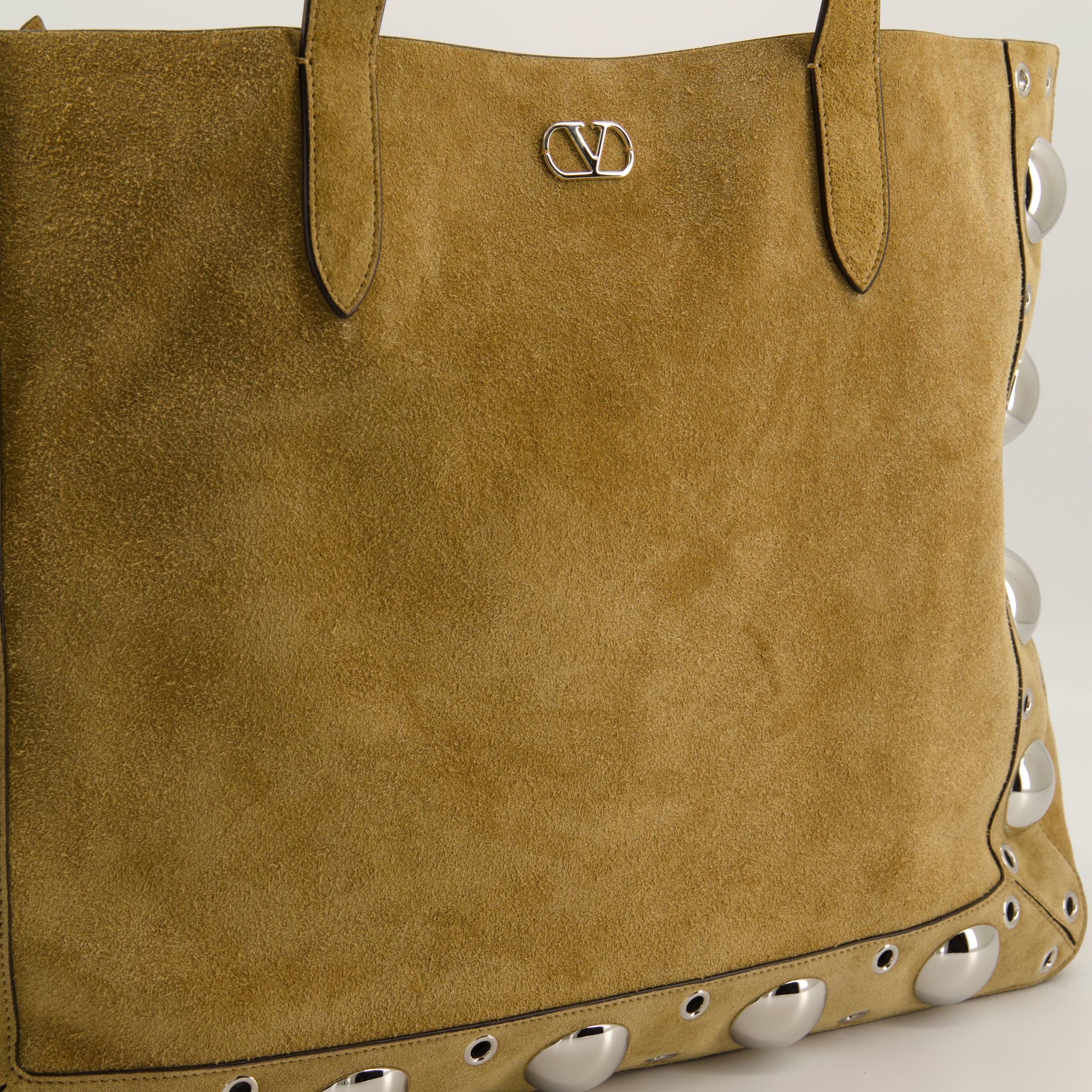 Tote bags Large Nellcôte Suede Tote Bag Valentino Garavani Beige Homme