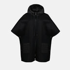 Jaquetas Cape à capuche Moncler Preto Femme
