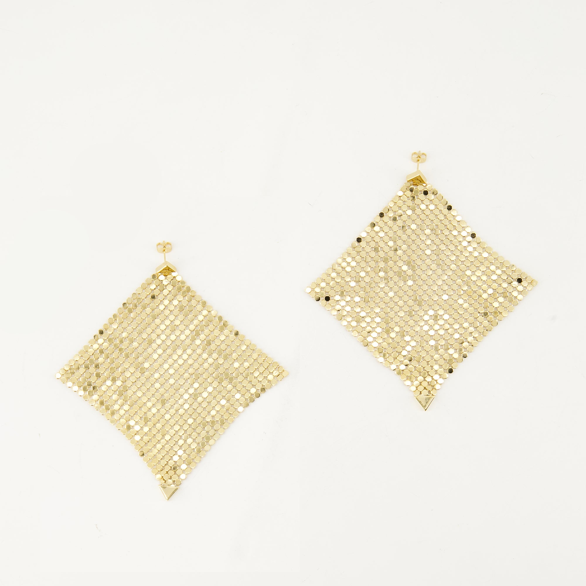 Bijoux Boucles d'oreilles Pixel Rabanne Doré Femme