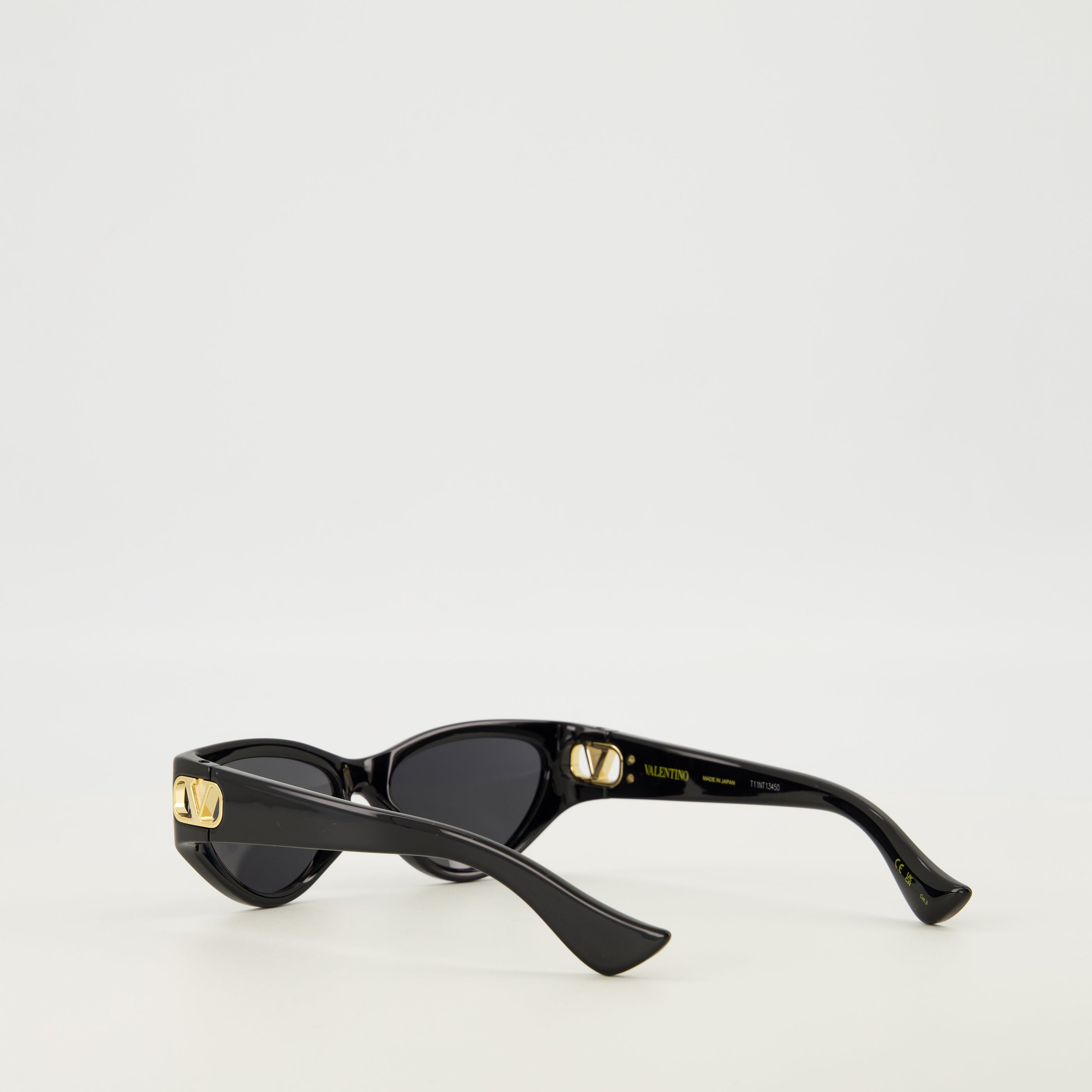 Lunettes Lunettes oeil-de-chat noir en acétate Valentino Garavani Noir Femme