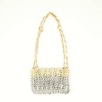 Handtaschen und schultertaschen Ikonische 1969 Nano Bag Rabanne Silber Femme