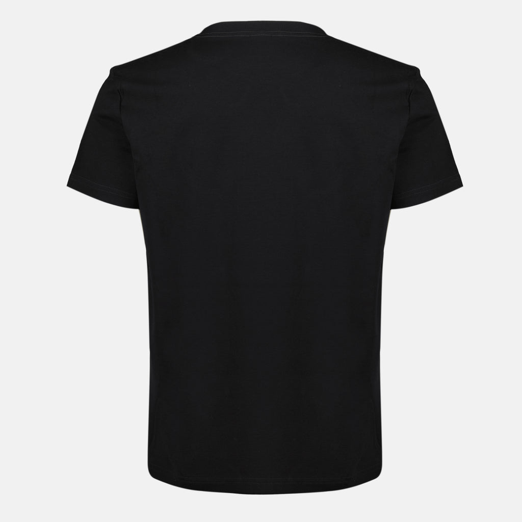 T-shirts Camiseta de algodón negro con bordado CD Dior Noir Homme