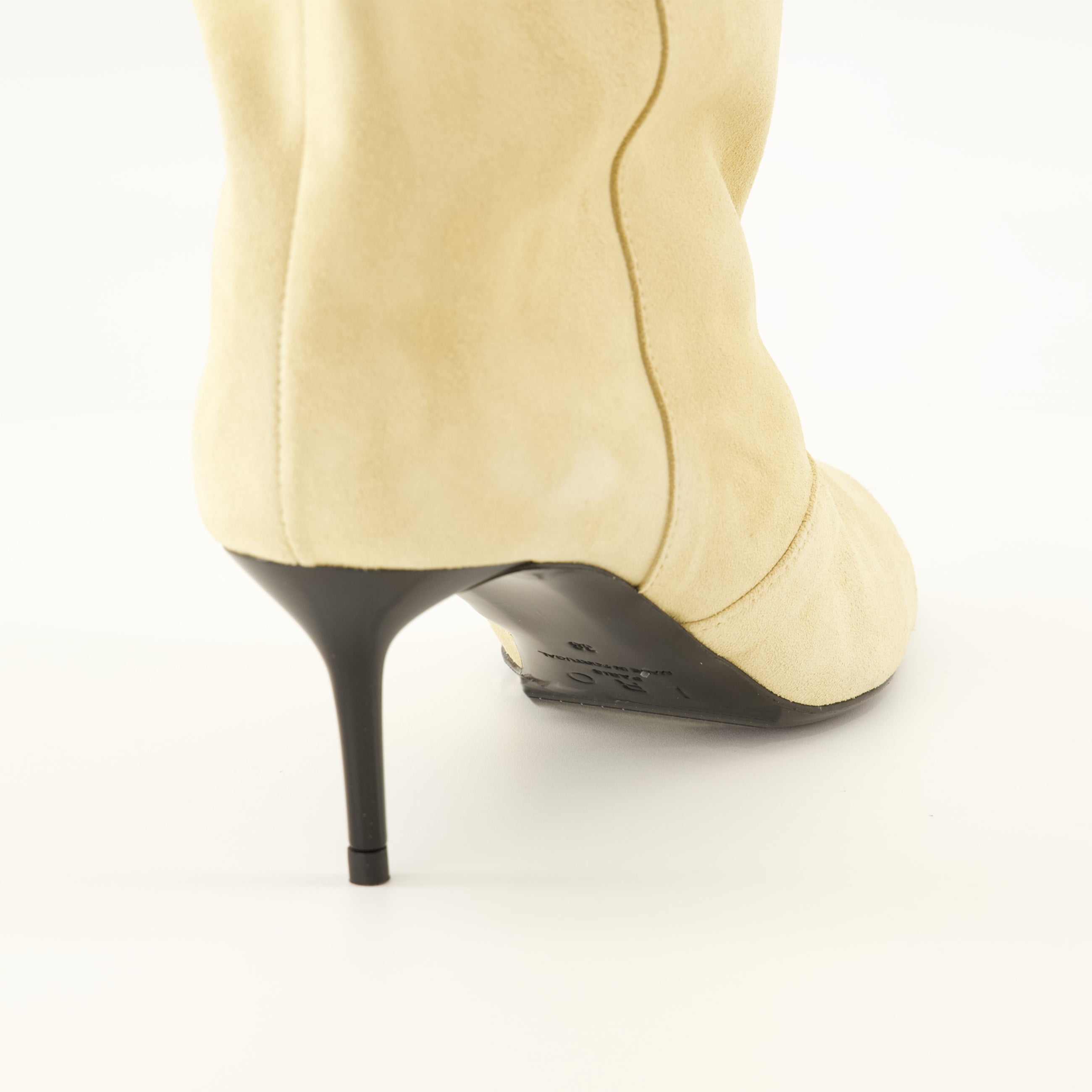 Bottes Botas de Suede Bege Iro Beige Femme