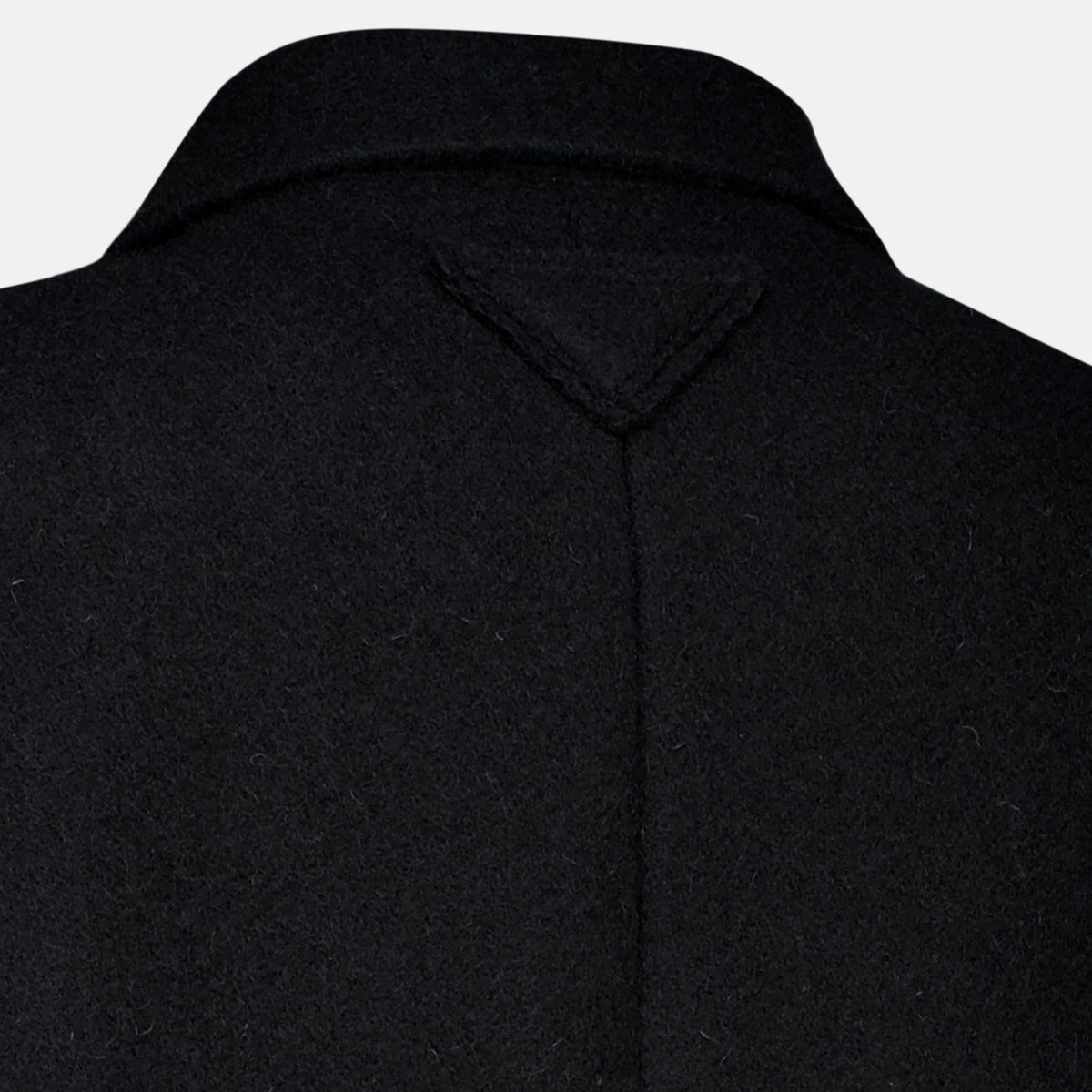 Manteaux Cappotto Nero in Lana Prada Noir Femme
