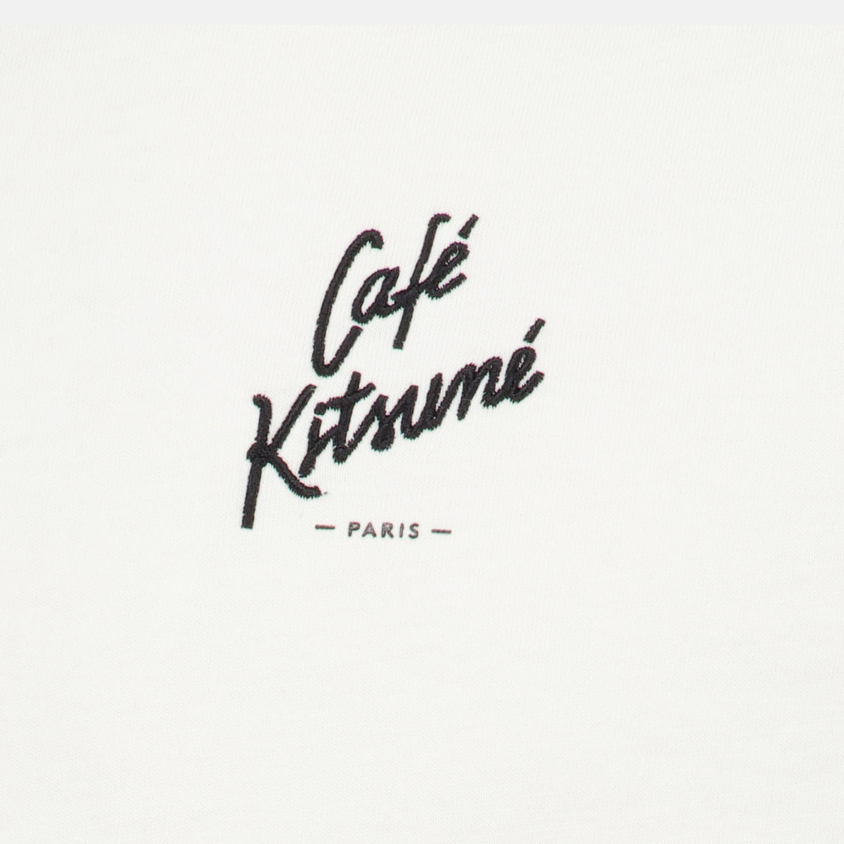 T-shirts T-shirt brodé blanc Maison Kitsune Blanc Homme
