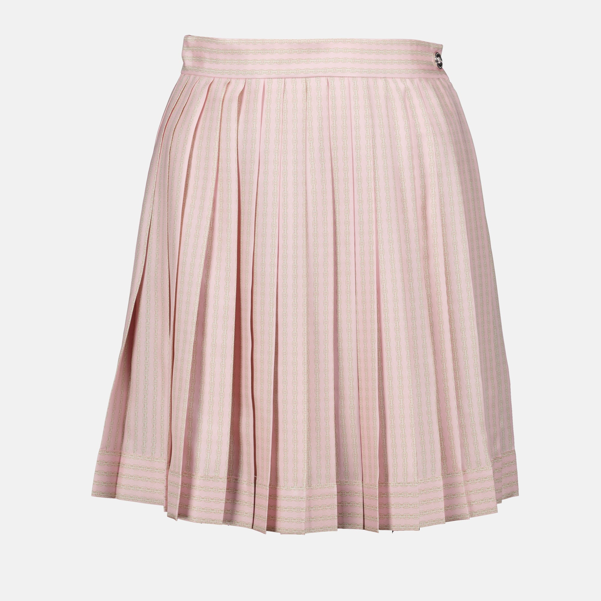 Skirts Pleated Silk Skirt Versace Pink Femme