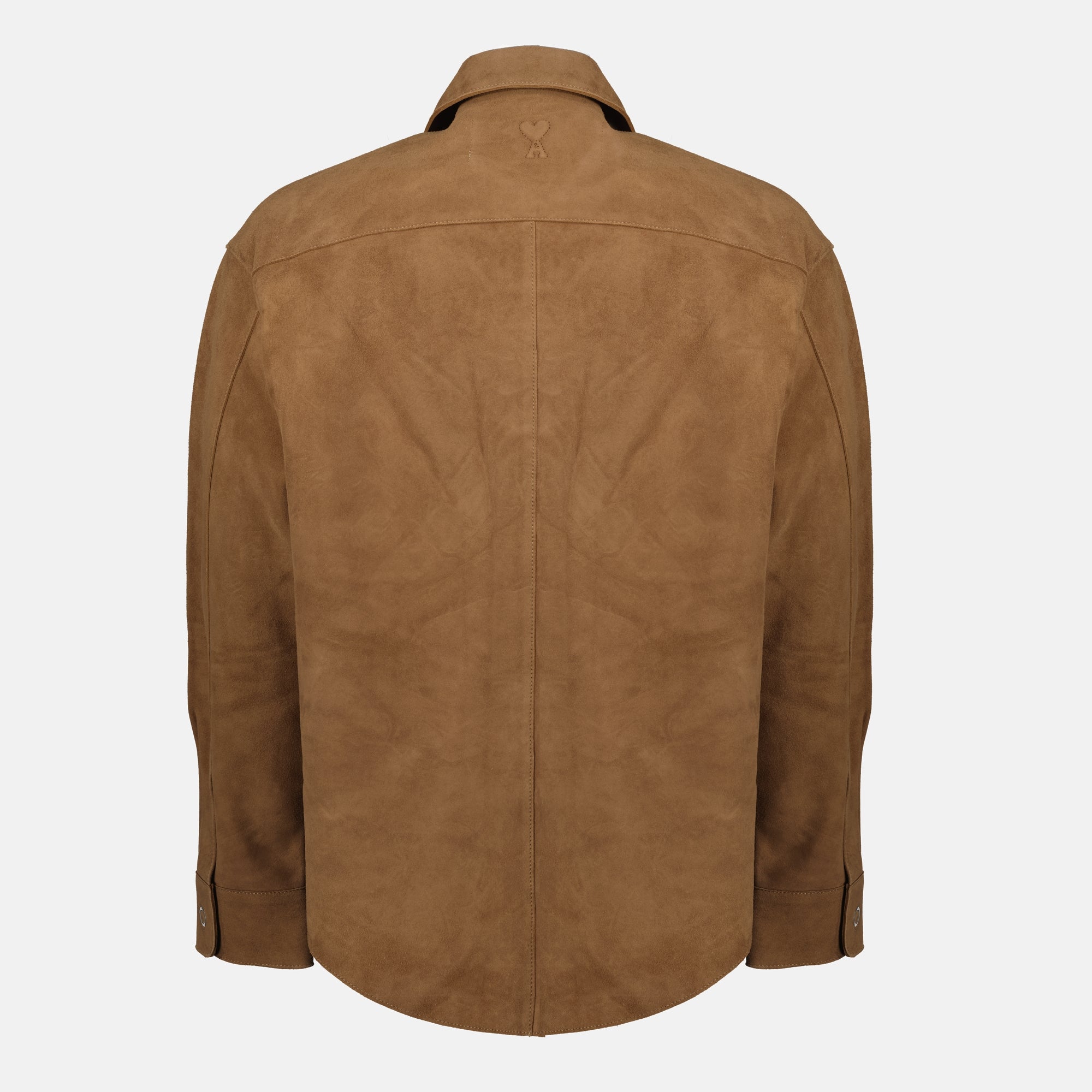 Immagine dell'articolo giacca camicia in pelle del marchio Ami PARIS per Unisex - Stagione Autunno-Inverno 2025 - Vista Retro