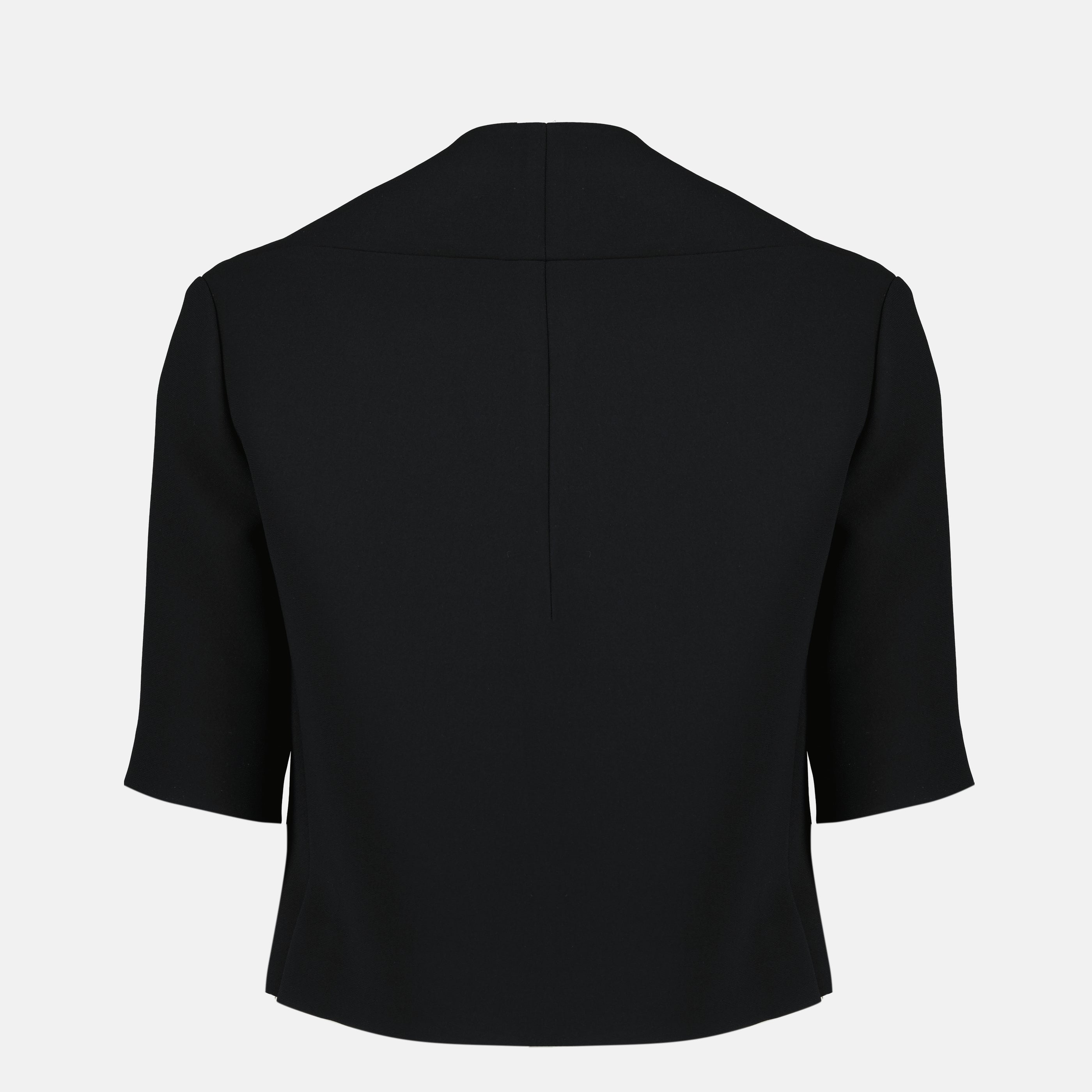 Image de l'article Veste Franc noir de la marque Khaite pour Femme - Saison Printemps-Été 2026 - Vue de Dos