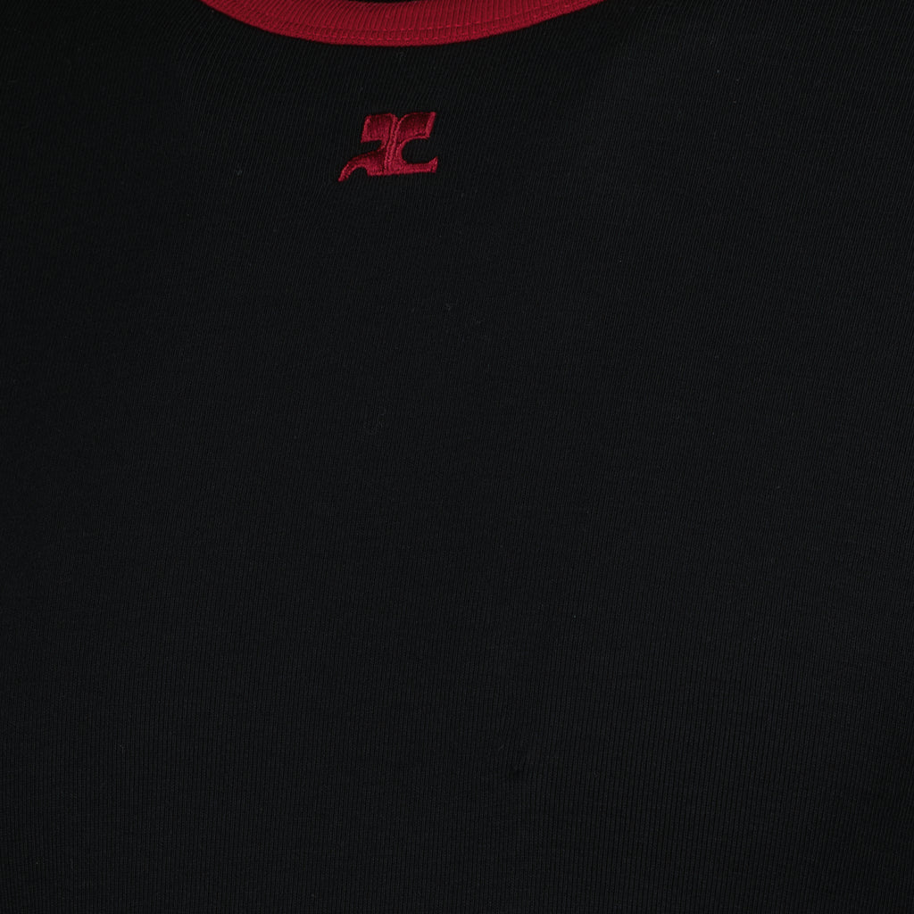 T-shirts Signature T-shirt Courrèges Black Homme