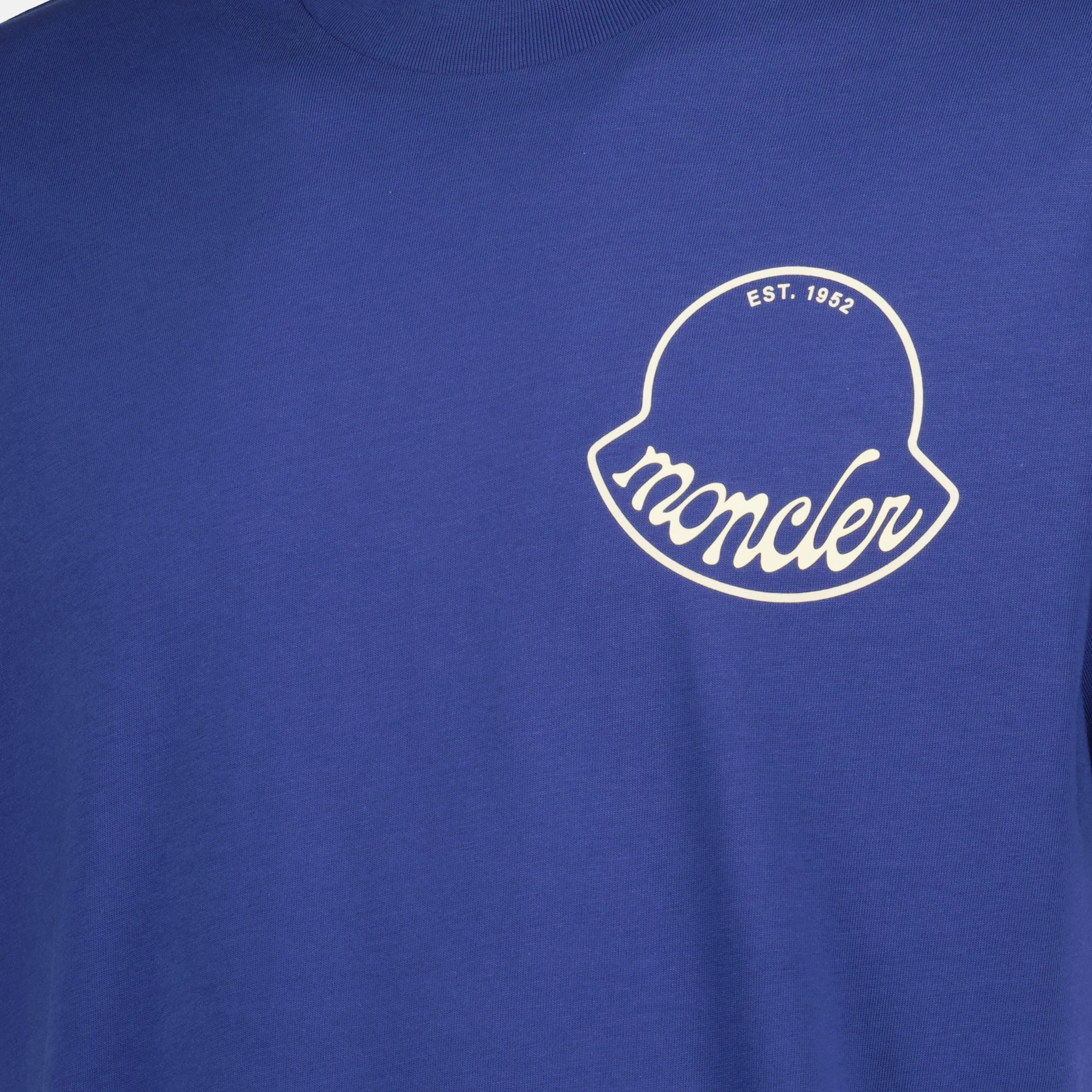 T-Shirts Logo T-Shirt Moncler Dunkelblau Herren