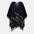 Vestes Poncho en laine bleu marine Max Mara Bleu foncé Femme